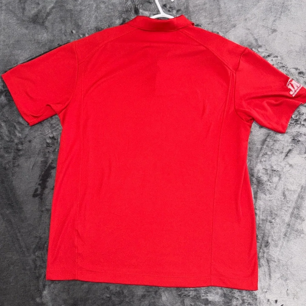 Nike Golf Dri-FIT Polo Shirt Mens XL Red Short Sleeve Embroidered Swoosh Logo